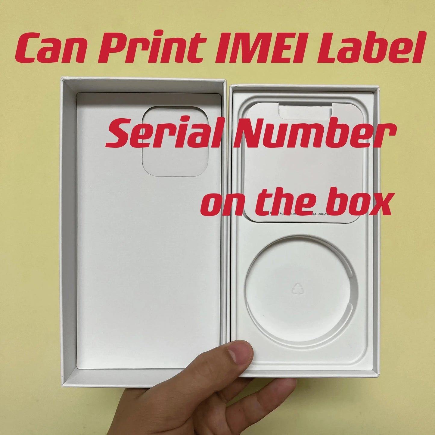 Customized IMEI Serial Number for iPhone Packing Box - YUYAO