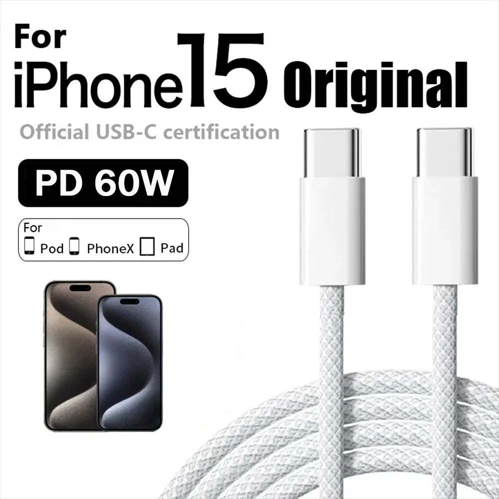 10Pcs 6FT USB C to USB C Fast Charging PD USB Type C Cable 1M - YUYAO