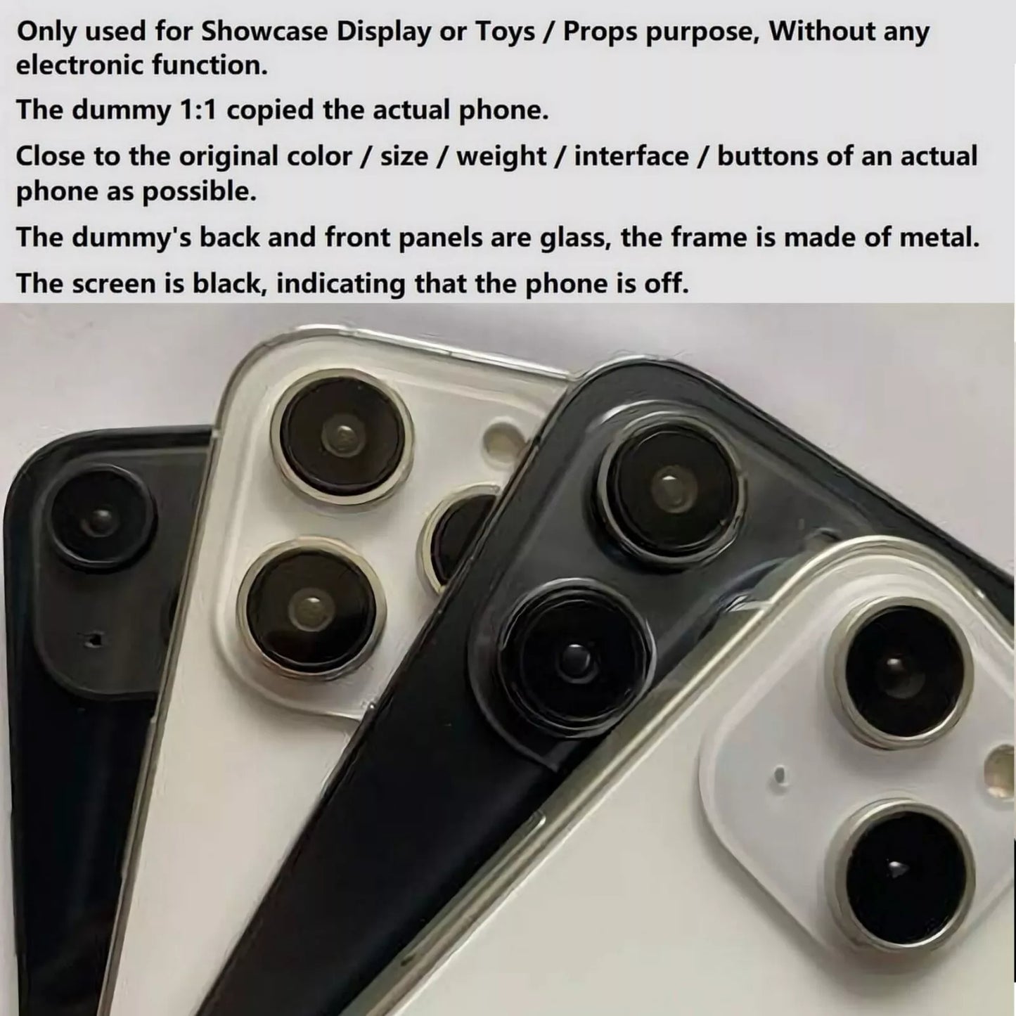 1:1 Fake Dummy Phone Model For iPhone 15Plus ,15pro,15promax - YUYAO
