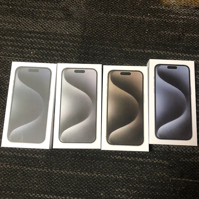 Empty Retail Packing Box for iPhone 15 Pro, 15 Pro Max