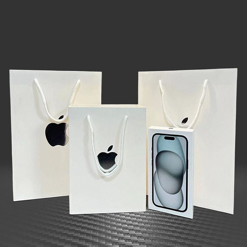 White Paper Gift Bag for iPhone 17 16 15 14 13 Series
